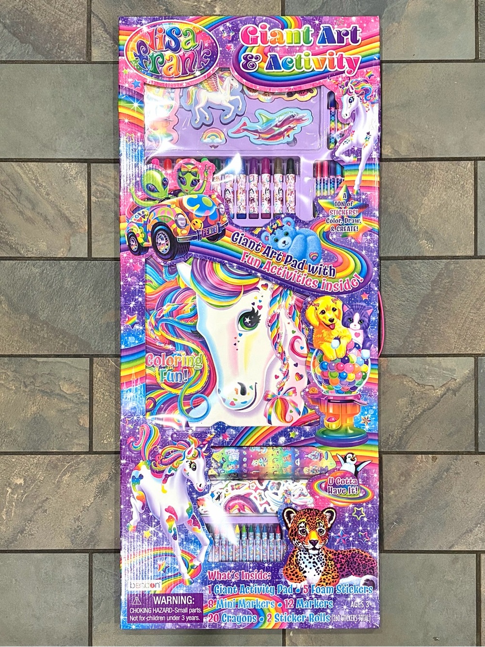✨ Lisa Frank Giant Art & Activity Set 🦄 100% FULLY INTACT! ✨